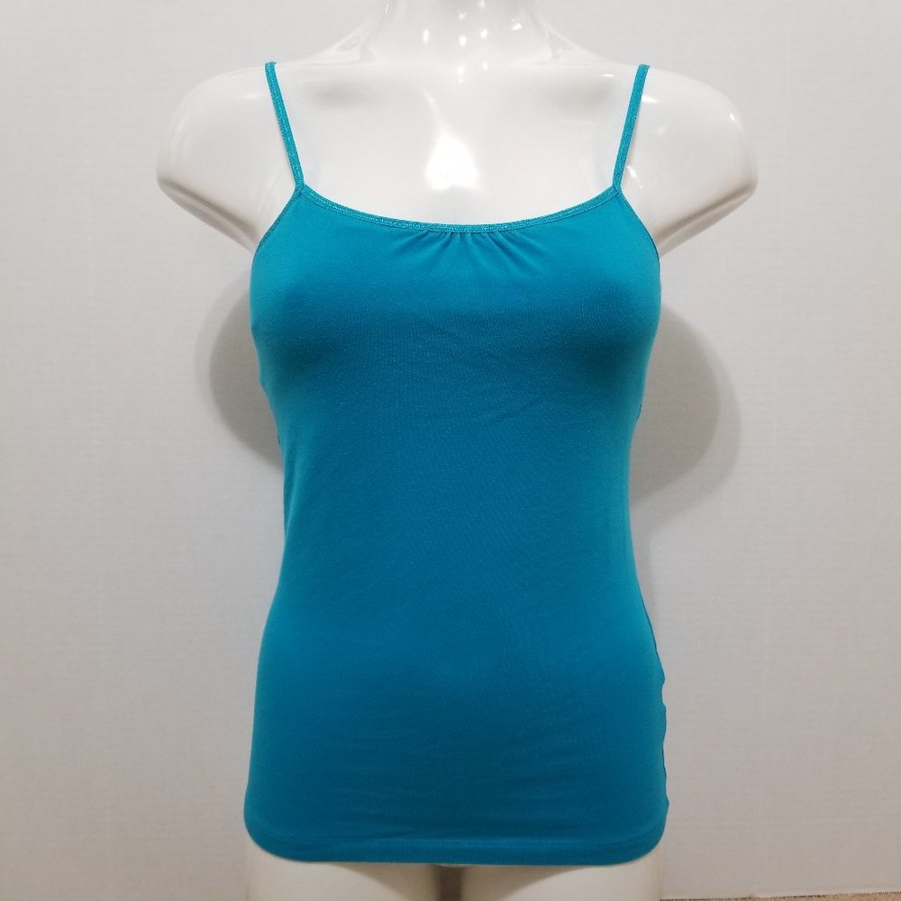 Cherokee top XL sleeveless tank top cami shelf bra spaghetti straps layering